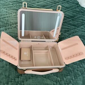 Makeup Organizer with LED Mirror